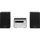 Panasonic SC-PM250 Home audio micro system 20 W Sølv, Kompakt system Sølv, Home audio micro system, Sølv, 1 diske, 20 W, 6 ohm (Ω), 10%