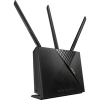ASUS 4G-AX56 trådløs router Gigabit Ethernet Dual-band (2,4 GHz / 5 GHz) Sort Wi-Fi 6 (802.11ax), Dual-band (2,4 GHz / 5 GHz), Ethernet LAN, 3G, Sort, Bordplade router