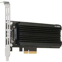 Icy Dock MB987M2P-1B interface-kort/adapter Intern M.2, Controller Sort, PCIe, M.2, Sort, Sølv, Passiv, 32 Gbit/sek., 0 - 60 °C