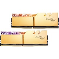 G.Skill Trident Z Royal F4-4400C19D-32GTRG hukommelsesmodul 32 GB 2 x 16 GB DDR4 4400 Mhz Guld, 32 GB, 2 x 16 GB, DDR4, 4400 Mhz