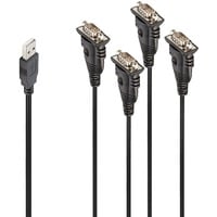 Lindy 42675 serielkabel Sort 0,94 m USB Type-A DB-9, Adapter Sort, Sort, 0,94 m, USB Type-A, DB-9, Hanstik, Hanstik