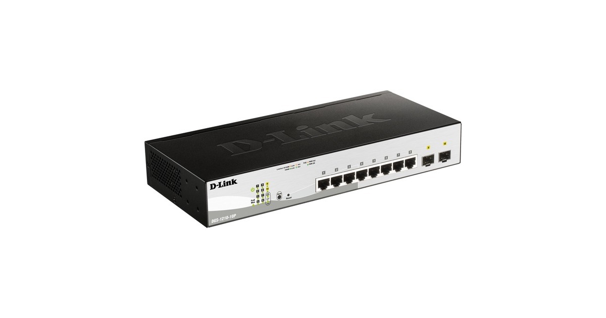 D-Link DGS-1210-10P Administreret L2 Gigabit Ethernet (10/100/1000 ...