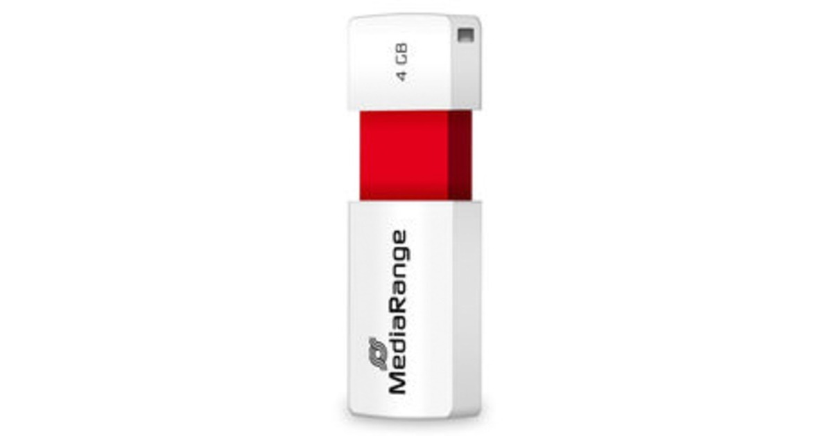 MediaRange USB-stik Hvid/Rød