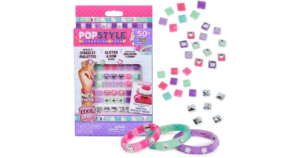 Spin Master PopStyle Bracelet Maker Expansion Pack, Klippe og klistre ...