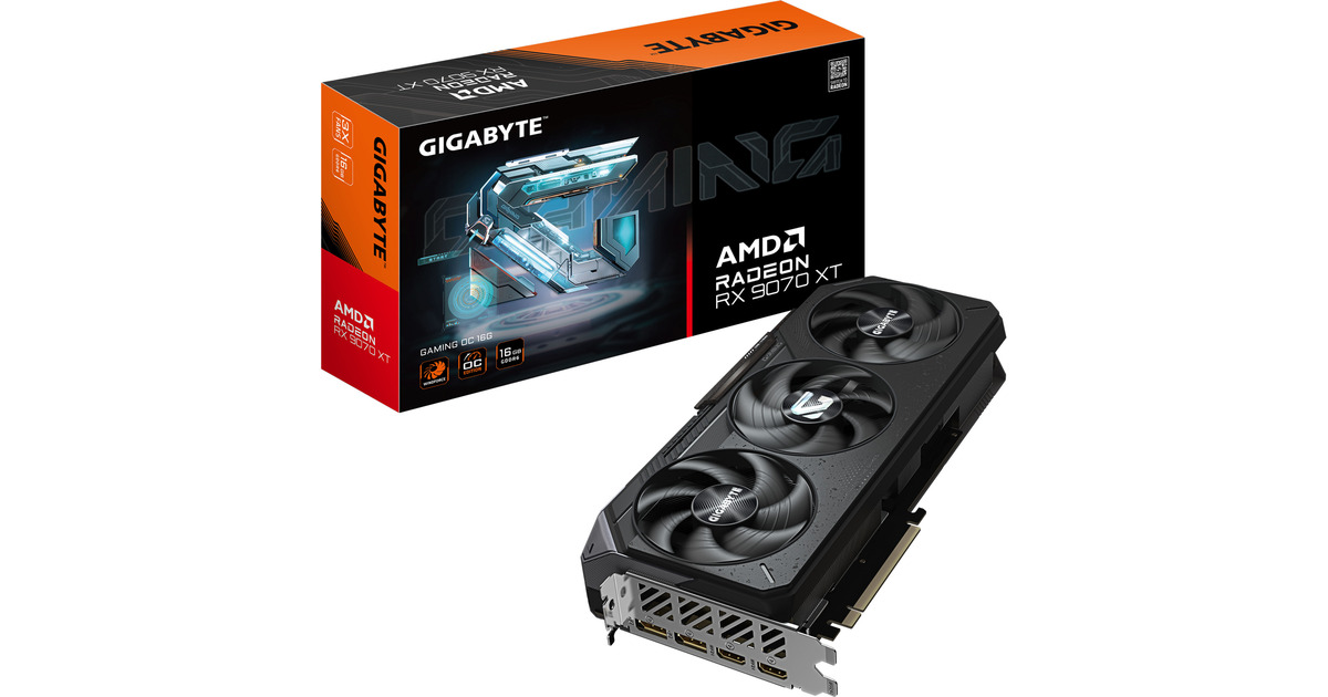 GIGABYTE Radeon RX 9070 XT GAMING OC 16G AMD 16 GB GDDR6