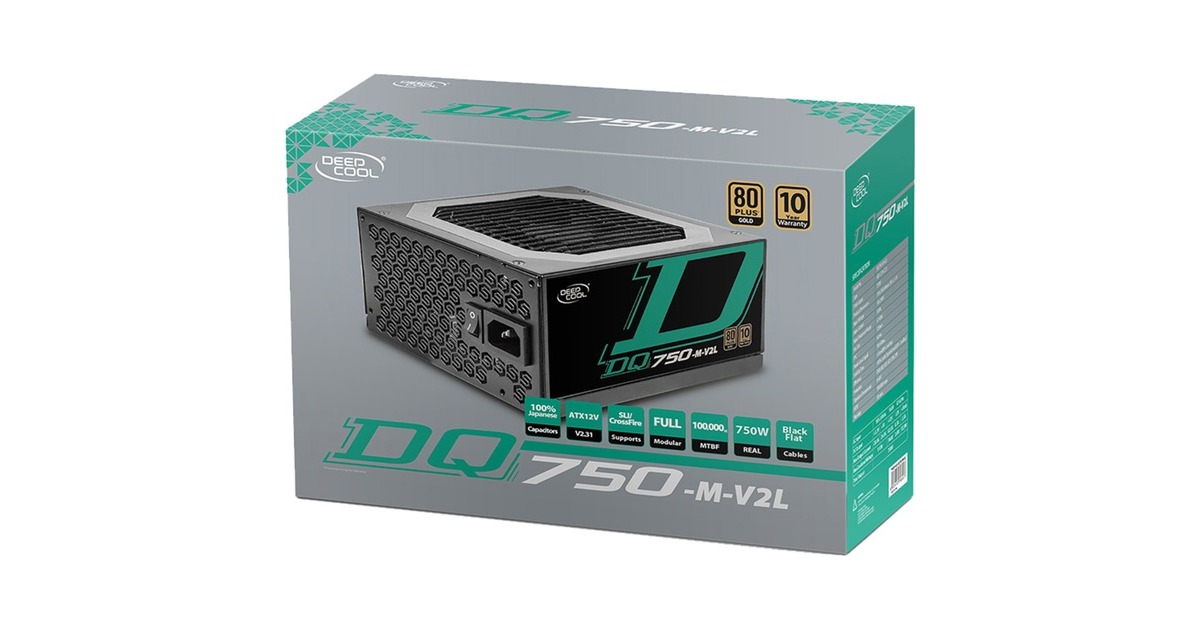 Deepcool DQ750-M-V2L enhed til strømforsyning 750 W 20+4 pin ATX Sort ...