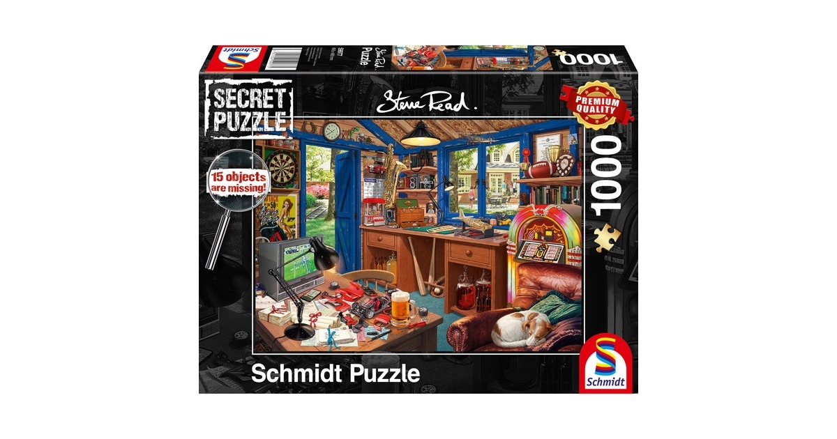 Schmidt Spiele Steve Read: Secret Puzzle - Fars værksted, Puslespil