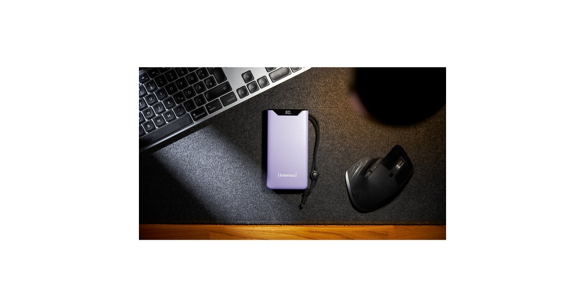 Batterie Externe INTENSO F20000 - 20000 MAh - 20W - Verte - Pour Ordinateur Portable Et Autres