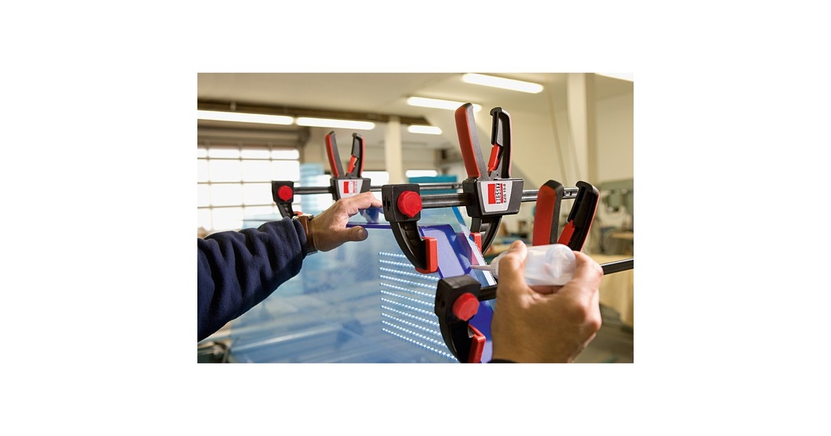 Bessey EZS158 klemme 15 cm, Skruetvinge Sort/Rød, 15 cm