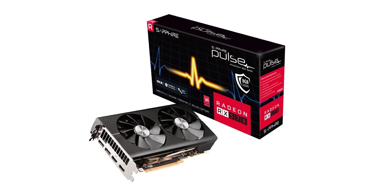 Sapphire 11266 66 20g Grafikkort Radeon Rx 570 8 Gb Gddr5 Radeon