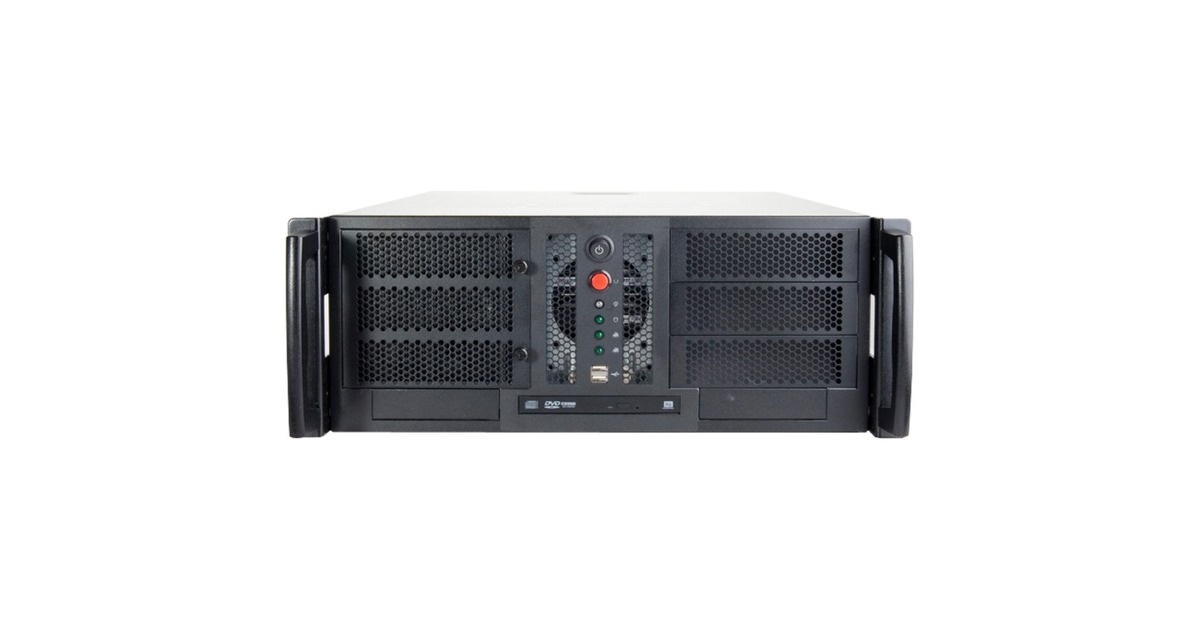 Chenbro 4U Open-Bay Compact Rackmount Stativ Grå afskærmning og stativ ...