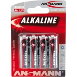 Ansmann 5015563 husholdningsbatteri Engangsbatteri Alkaline Engangsbatteri, Alkaline, Sort, Grå, 14,5 mm, 14,5 mm, 50,5 mm