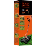 BLACK+DECKER BESTA530CM-QS børsteskærer & strengtrimmerer 550 W Elektrisk AC Sort, Orange, Græs trimmer Orange/Sort, Græstrimmer, D-loop håndtag, 1,6 mm, 7500 rpm, Sort, Orange, 30 cm