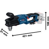 Bosch Batteri-vinkelboremaskine GRD 18V-127 Professional solo, 18 volt Blå/Sort