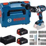 Bosch Tool set GSB 18V-110 C with 2 batteries 5.0Ah, charger and bit set (0 615 A50 0E0), Værktøjssæt boxed
