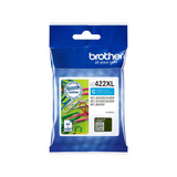Brother LC422XLC blækpatron 1 stk Original Blå Blå, 1 stk, 1500 Sider, Enkelt pakke