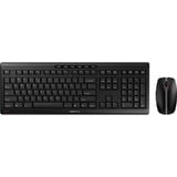 CHERRY Stream Desktop Recharge tastatur Mus inkluderet Universel RF trådløst QWERTY Engelsk Sort, Desktop sæt Sort, EU-layout (antal), SX teknologi, Fuld størrelse (100 %), Trådløs, RF trådløst, QWERTY, Sort, Mus inkluderet
