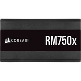 Corsair RM750x enhed til strømforsyning 750 W 24-pin ATX ATX Sort, PC strømforsyning Sort, 750 W, 100 - 240 V, 47 - 63 Hz, 10 - 5 A, 150 W, 750 W