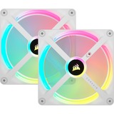 Corsair iCUE LINK QX140 RGB 140 mm PWM blæser, Sag fan Hvid