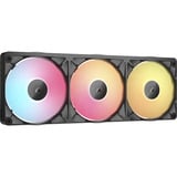 Corsair iCUE LINK RX360 II Unified Frame RGB-PWM, Sag fan Sort