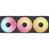 Corsair iCUE LINK RX360 II Unified Frame RGB-PWM, Sag fan Sort