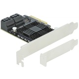 DeLOCK 90498 interface-kort/adapter Intern SATA, Interface card PCIe, SATA, 6 Gbit/sek., SATA