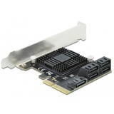 DeLOCK 90498 interface-kort/adapter Intern SATA, Interface card PCIe, SATA, 6 Gbit/sek., SATA