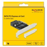 DeLOCK 90498 interface-kort/adapter Intern SATA, Interface card PCIe, SATA, 6 Gbit/sek., SATA