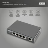 Digitus 4-port Gigabit 4PPoE Extender, PoE-repeater 