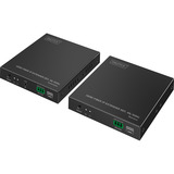 Digitus HDMI Fiber IP Extender Sæt, HDMI-udvidelse forlænger Sort