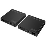 Digitus HDMI Fiber IP Extender Sæt, HDMI-udvidelse forlænger Sort