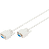 Digitus Serielt dataoverførselsforbindelseskabel, D-Sub9 (stik) > D-Sub9 (stik) Beige