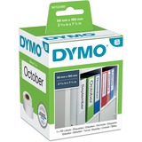 Dymo LW -Store etiketter til brevordnere - 59 x 190 mm - S0722480 Hvid, Hvid, Selvklæbende printeretiket, Papir, Permanent, Rektandel, LabelWriter