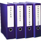 Dymo LW -Store etiketter til brevordnere - 59 x 190 mm - S0722480 Hvid, Hvid, Selvklæbende printeretiket, Papir, Permanent, Rektandel, LabelWriter