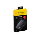 Intenso 2TB 2.5" Memory Case USB 3.0 ekstern harddisk 2000 GB Sort Sort, 2000 GB, 2.5", 3.2 Gen 1 (3.1 Gen 1), 5400 rpm, Sort