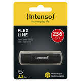 Intenso Flex Line 256 GB, USB-stik Sort
