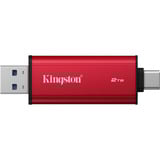 Kingston Dual Portable 2 TB, Solid state-drev Rød/Sort
