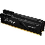 Kingston FURY FURY Beast hukommelsesmodul 32 GB 2 x 16 GB DDR4 3200 Mhz Sort, 32 GB, 2 x 16 GB, DDR4, 3200 Mhz, 288-pin DIMM