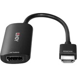 Lindy 38327 videokabel adapter 157 m HDMI Type A (Standard) DisplayPort Sort, Konverter Sort, 157 m, HDMI Type A (Standard), DisplayPort, Hanstik, Hunstik, Lige