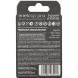 Panasonic Eneloop Pro Genopladeligt batteri AAA Nikkel-Metalhydrid (NiMH) Genopladeligt batteri, AAA, Nikkel-Metalhydrid (NiMH), 4 stk, 930 mAh, Sort