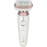 Procter & Gamble Silk-épil 9 Flex 9-030 3D 40 pincetter Lyserød, Hvid, Epilator Hvid/Rosé guld, Lyserød, Hvid, 40 pincetter, MicroGrip, Armhule, Bikini, 0,5 mm, Batteri