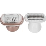 Procter & Gamble Silk-épil 9 Flex 9-030 3D 40 pincetter Lyserød, Hvid, Epilator Hvid/Rosé guld, Lyserød, Hvid, 40 pincetter, MicroGrip, Armhule, Bikini, 0,5 mm, Batteri