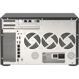 QNAP TVS-h1288X NAS Tower Intel® Xeon® W-1250 16 GB DDR4 0 TB QuTS hero Sort NAS, Tower, Intel® Xeon®, W-1250, 16 GB, DDR4