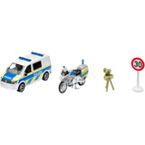 SIKU SUPER VW T6 med BMW politimotorcykel, Model køretøj 