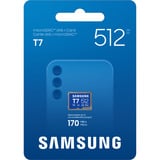 Samsung T7 microSDXC 512 GB, Hukommelseskort Blå