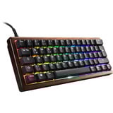 Sharkoon Gaming-tastatur træ/Sort, DE-layout, Gateron G Pro 3.0 Yellow