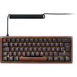 Sharkoon Gaming-tastatur træ/Sort, DE-layout, Gateron G Pro 3.0 Yellow