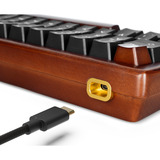 Sharkoon Gaming-tastatur træ/Sort, DE-layout, Gateron G Pro 3.0 Yellow