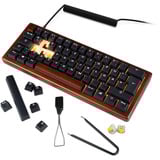 Sharkoon Gaming-tastatur træ/Sort, DE-layout, Gateron G Pro 3.0 Yellow