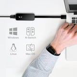 TP-Link UE306 dockingstation Ledningsført USB Sort, Netværkskort Ledningsført, USB, 10,100,1000 Mbit/s, Sort, CE, FCC, RoHS, Windows 10, Windows 10 Education, Windows 10 Education x64, Windows 10 Enterprise, Windows 10...